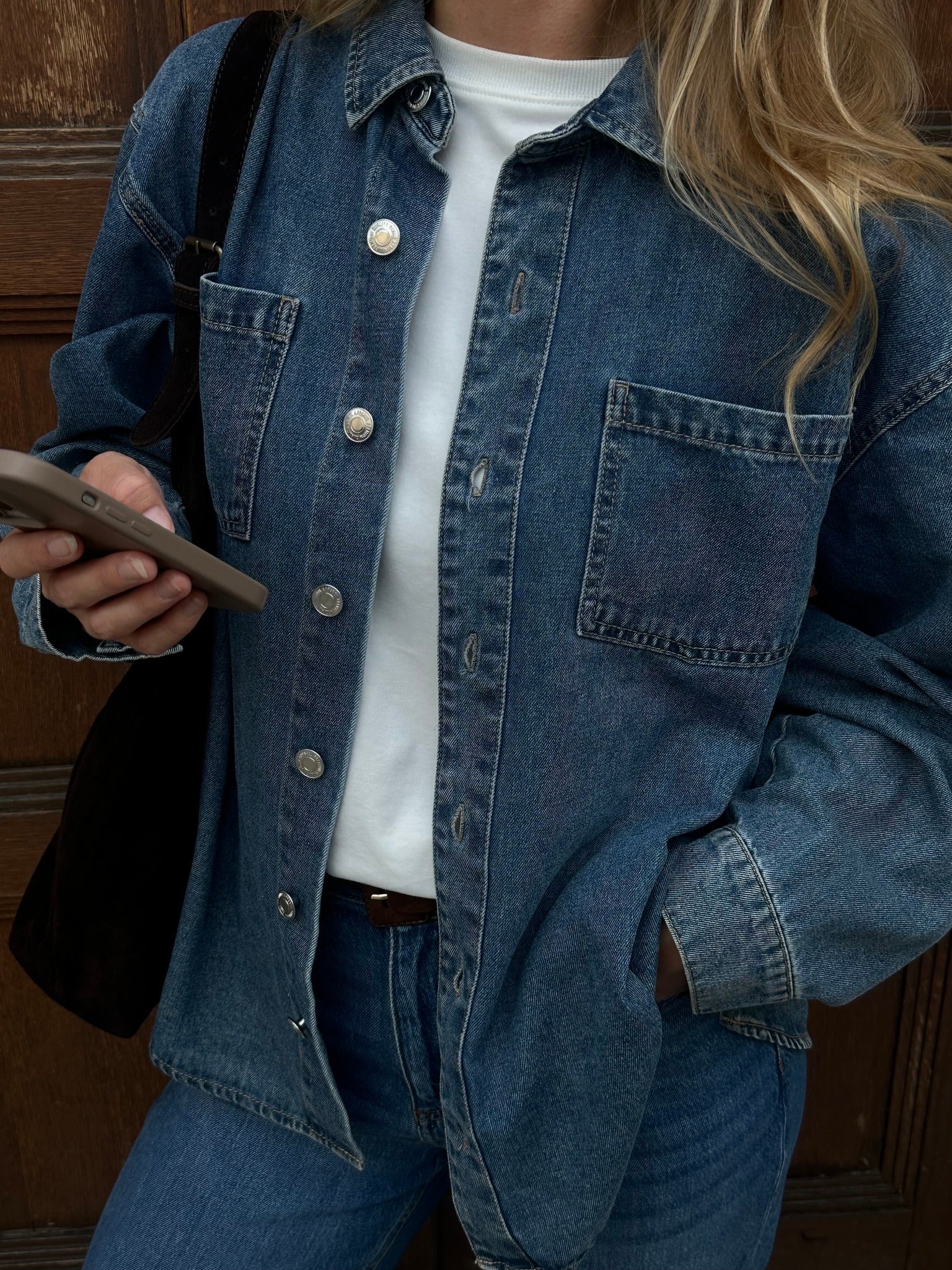 VMJENNIE Denim Shirt - Medium Blue Denim